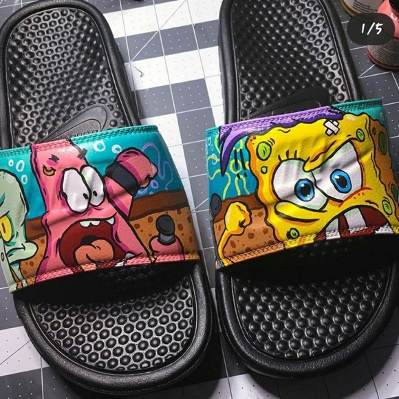 Custom Nike Slides ! - Picture 1 of 1